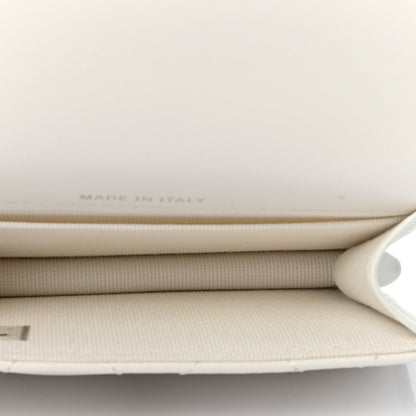Chanel Lambskin Quilted CC Hook Card Holder White 5 of 8