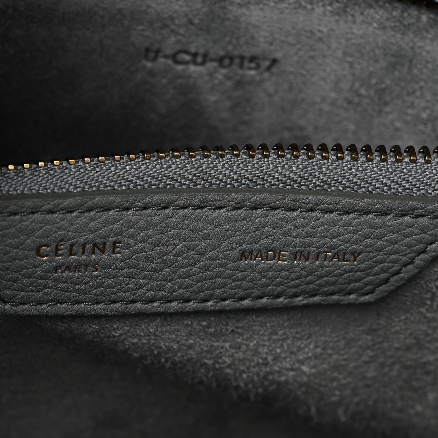 Drummed Calfskin Mini Luggage Kohl