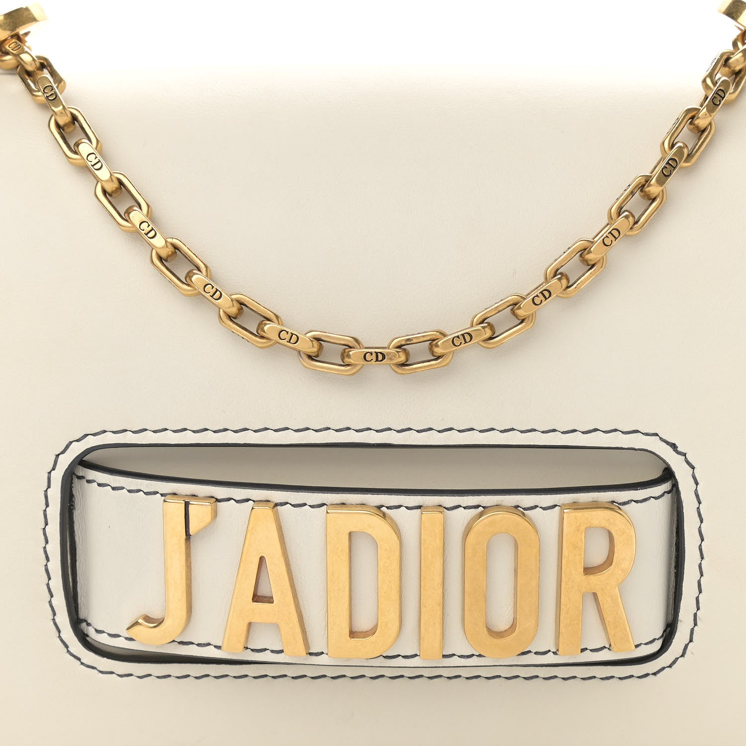 Christian Dior Calfskin J'Adior Chain Flap Bag Off White 8 of 13