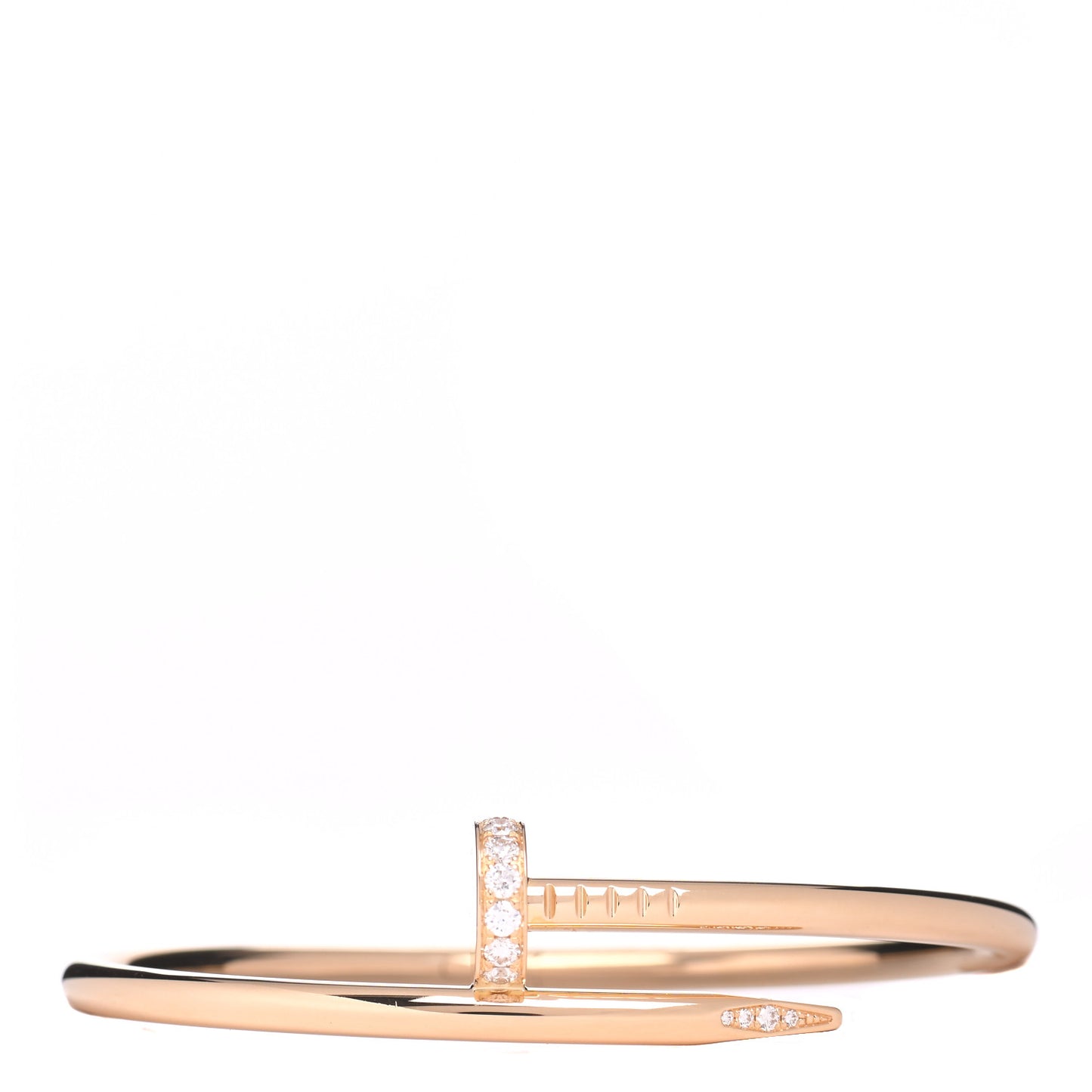 18K Yellow Gold Diamond Juste Un Clou Bracelet 17