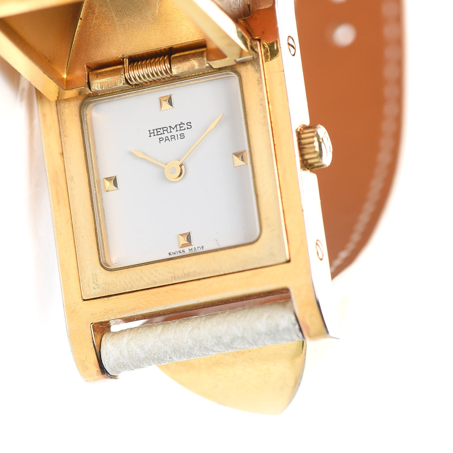 Hermes Stainless Steel Courchevel 23mm Medor Quartz Watch Blanc 5 of 5