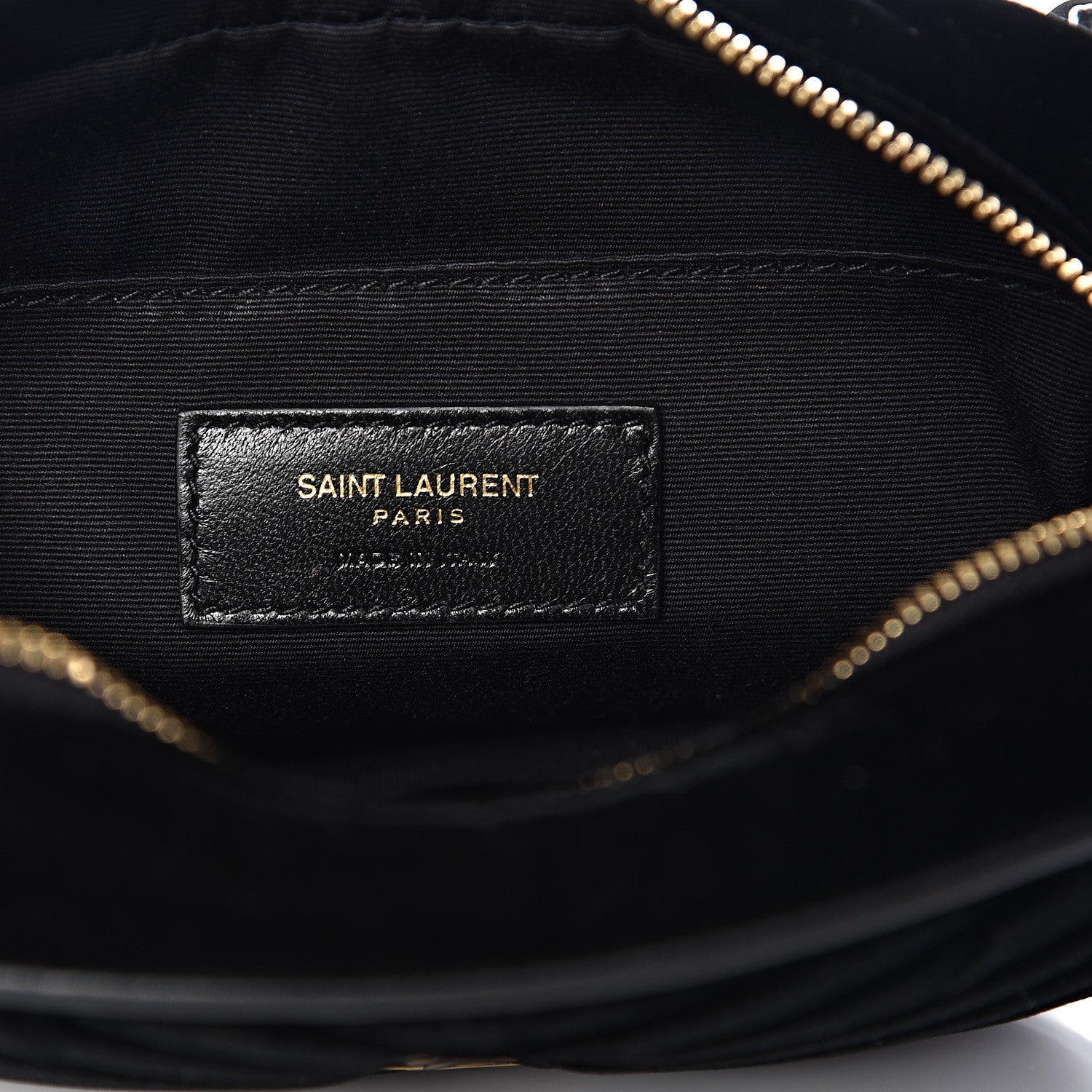 Saint Laurent Velour Matelasse Monogram Lou Belt Bag Black 5 of 8