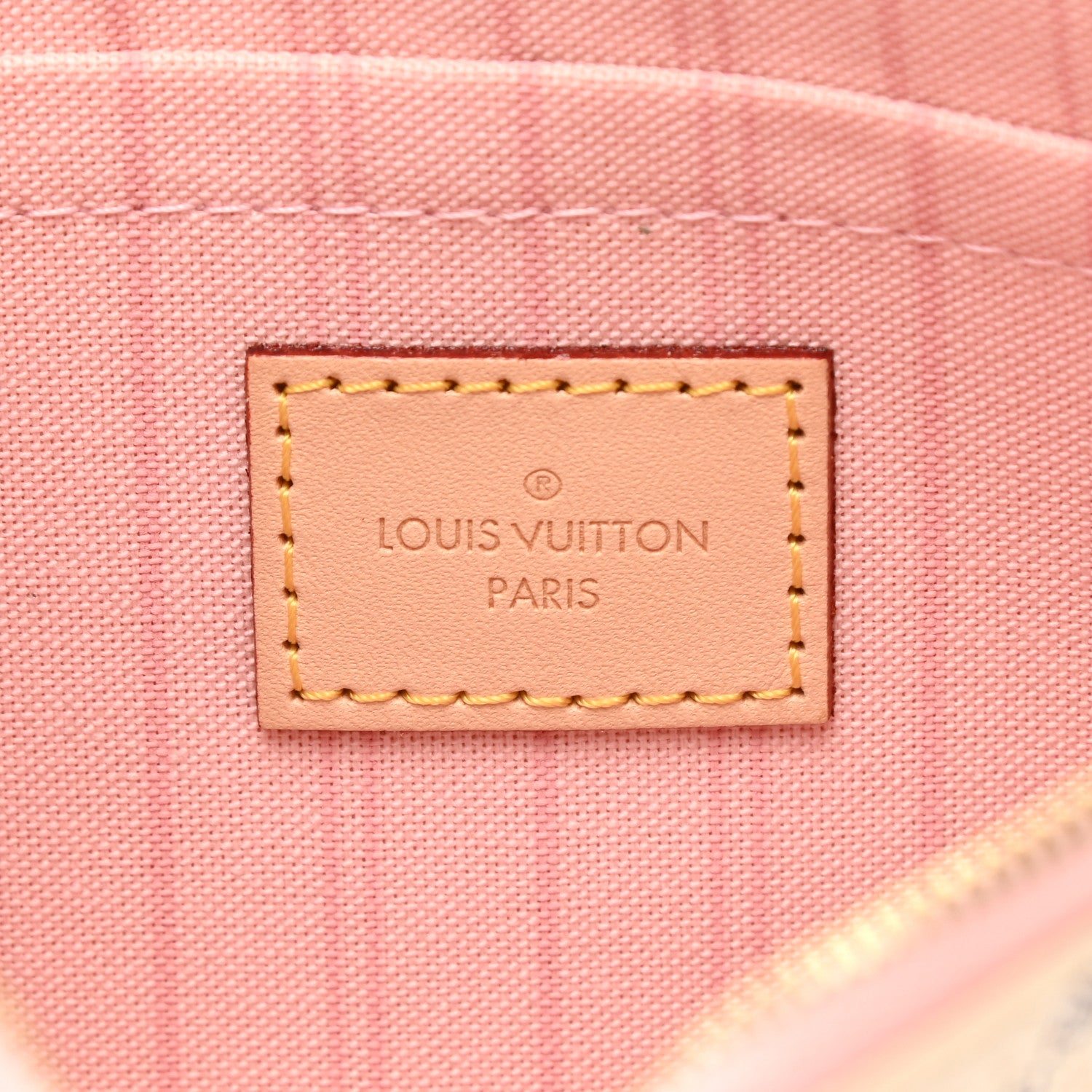Louis Vuitton Damier Azur Neverfull MM GM Pochette Rose Ballerine 6 of 8