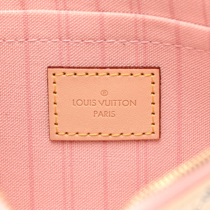Louis Vuitton Damier Azur Neverfull MM GM Pochette Rose Ballerine 6 of 8