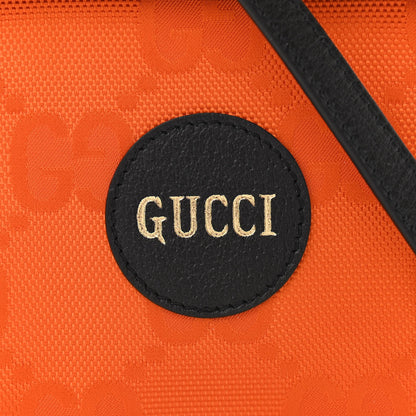 Gucci Econyl Nylon Monogram Off The Grid Crossbody Bag Carrot Orange Black 7 of 9