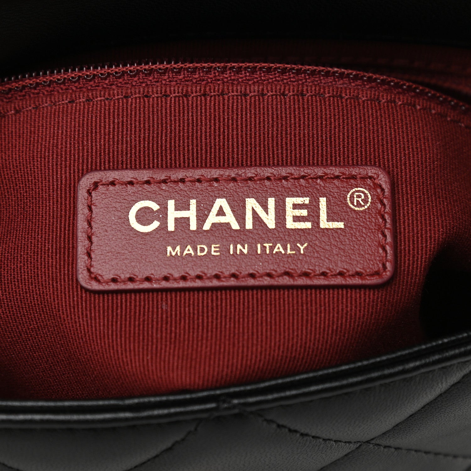 Chanel Lambskin Quilted Small Side Note Flap Black 6 of 9