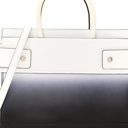 Givenchy Smooth Calfskin Small Degrade Horizon Satchel White Black 7 of 11