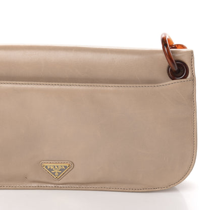 Prada Goatskin Swing Chain Shoulder Bag Beige 9 of 10