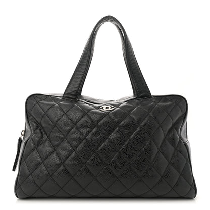 Chanel Caviar Quilted Bowler Black 1 of 11