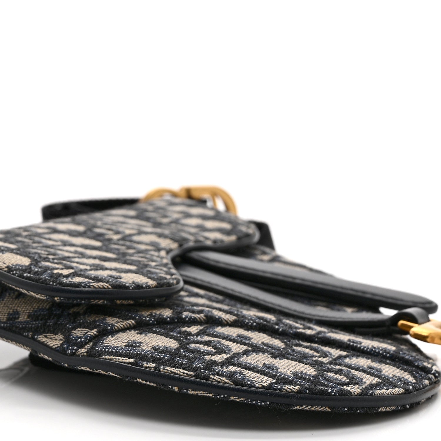 Christian Dior Oblique Saddle Belt Pouch Blue 9 of 10