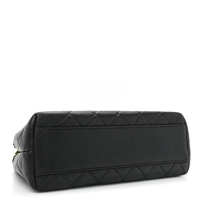 Chanel Lambskin Quilted Shoulder Bag Black 4 of 13