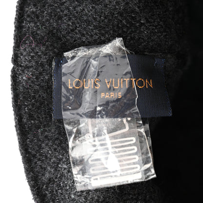 Louis Vuitton Wool Bonnet Petit Damier Graphite Beanie Hat 4 of 5