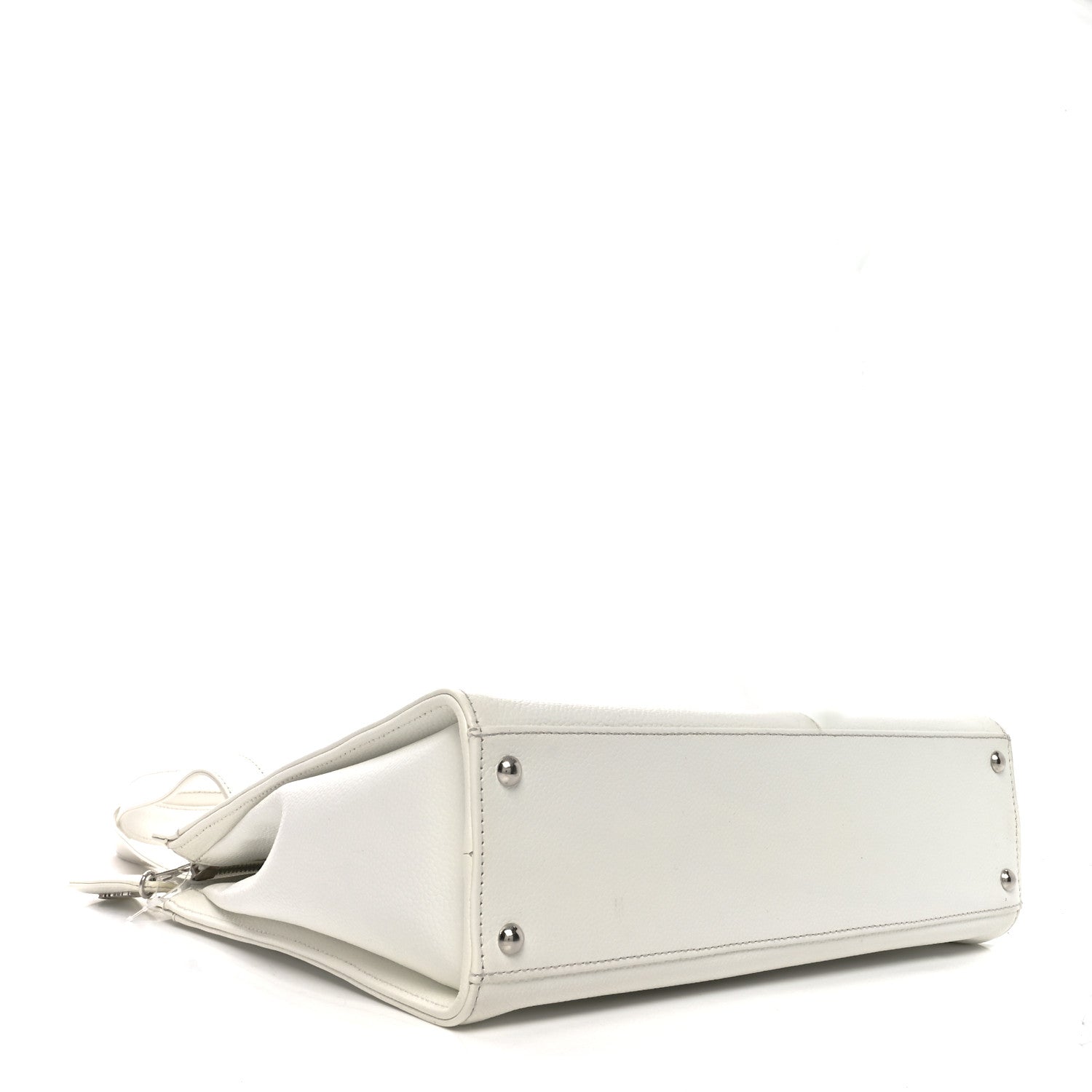 Chanel Caviar CC Shoulder Bag White 4 of 10