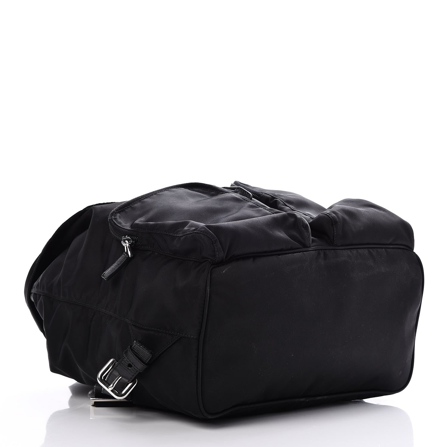 Prada Tessuto Nylon Saffiano Vela Backpack Black 4 of 8