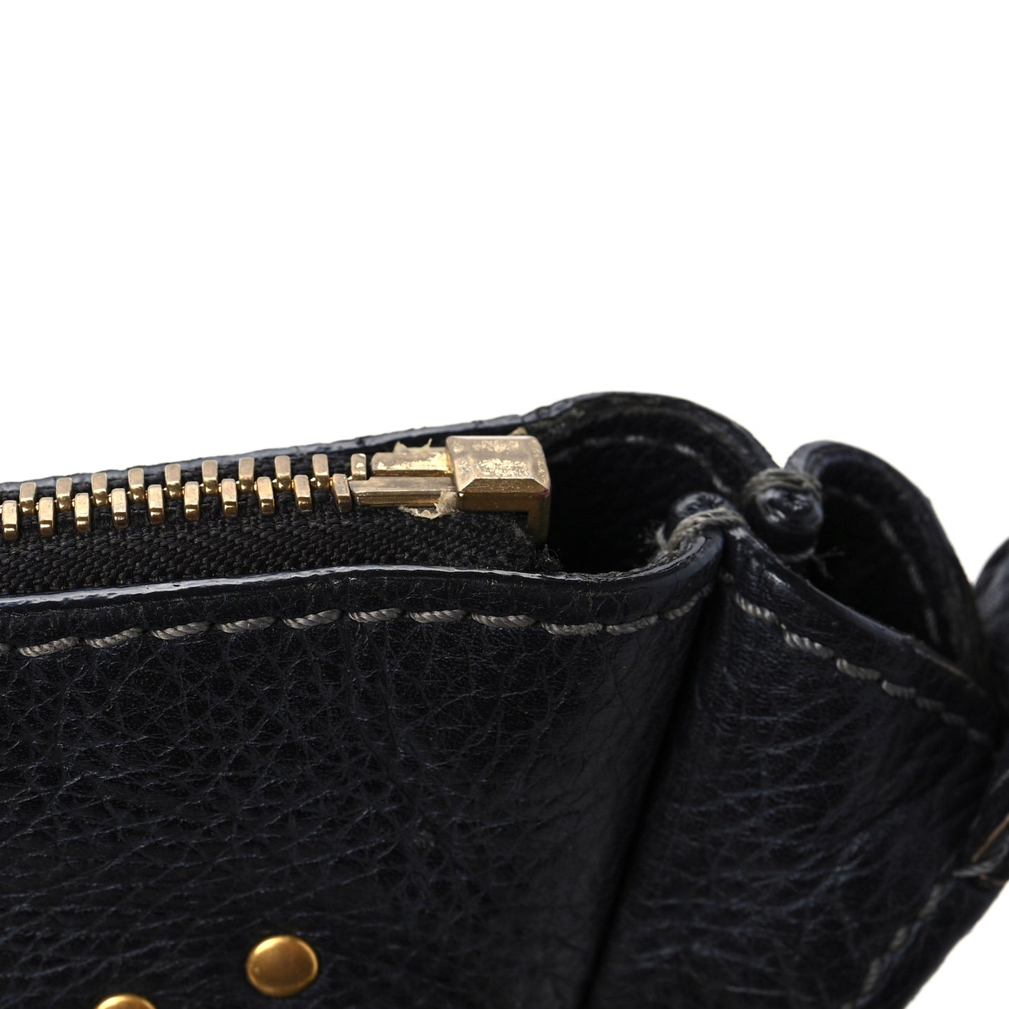 Calfskin Medium Marcie Satchel Black