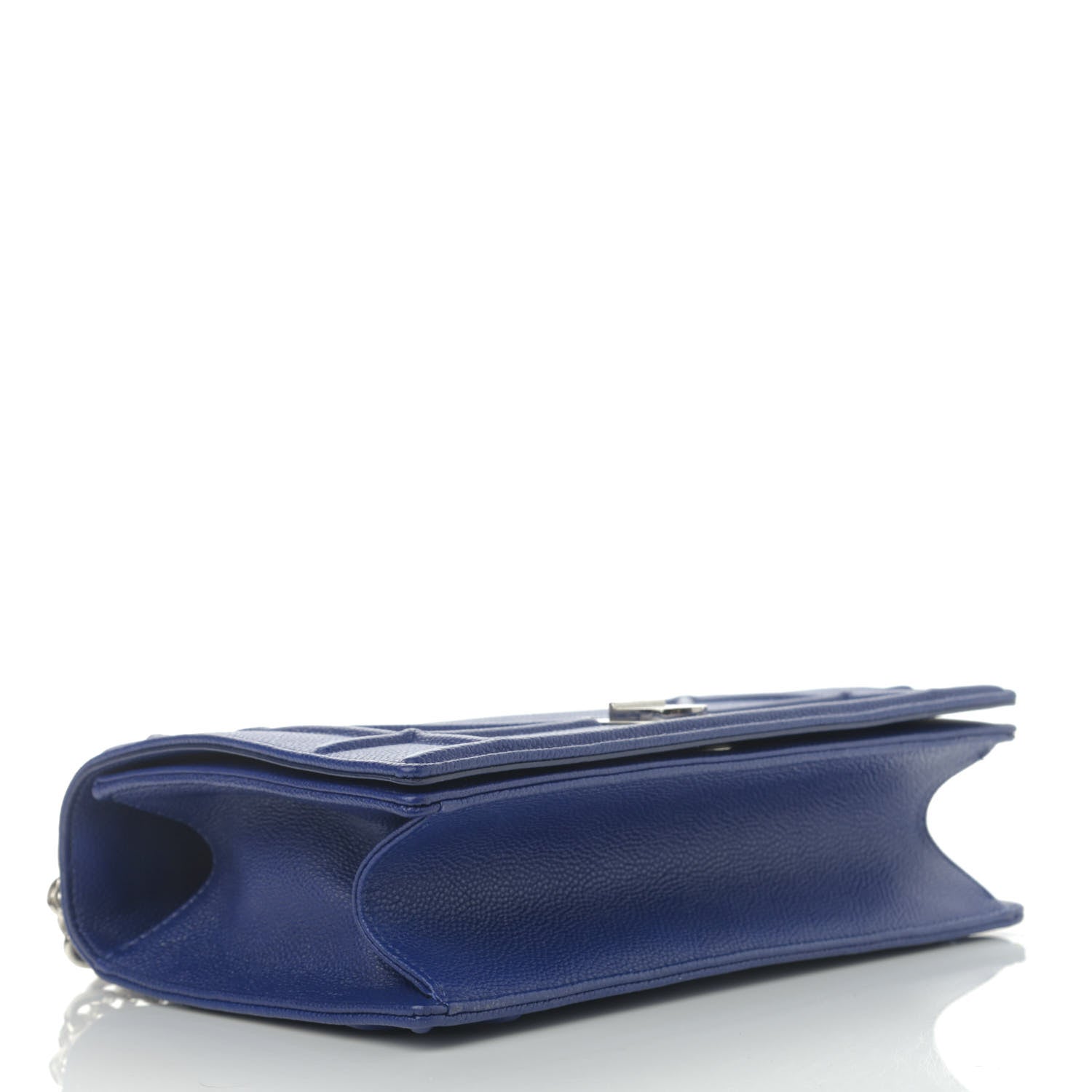 Christian Dior Grained Calfskin Medium Diorama Flap Bag Blue 5 of 13