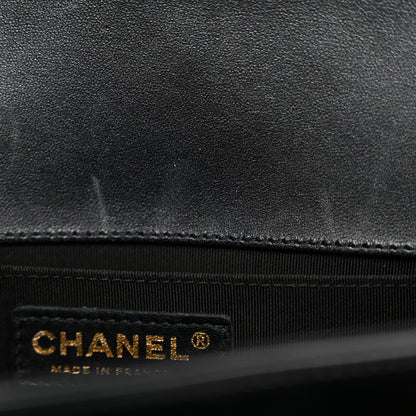 Chanel Patent Calfskin Quilted Medium Boy Flap Black 7 of 12