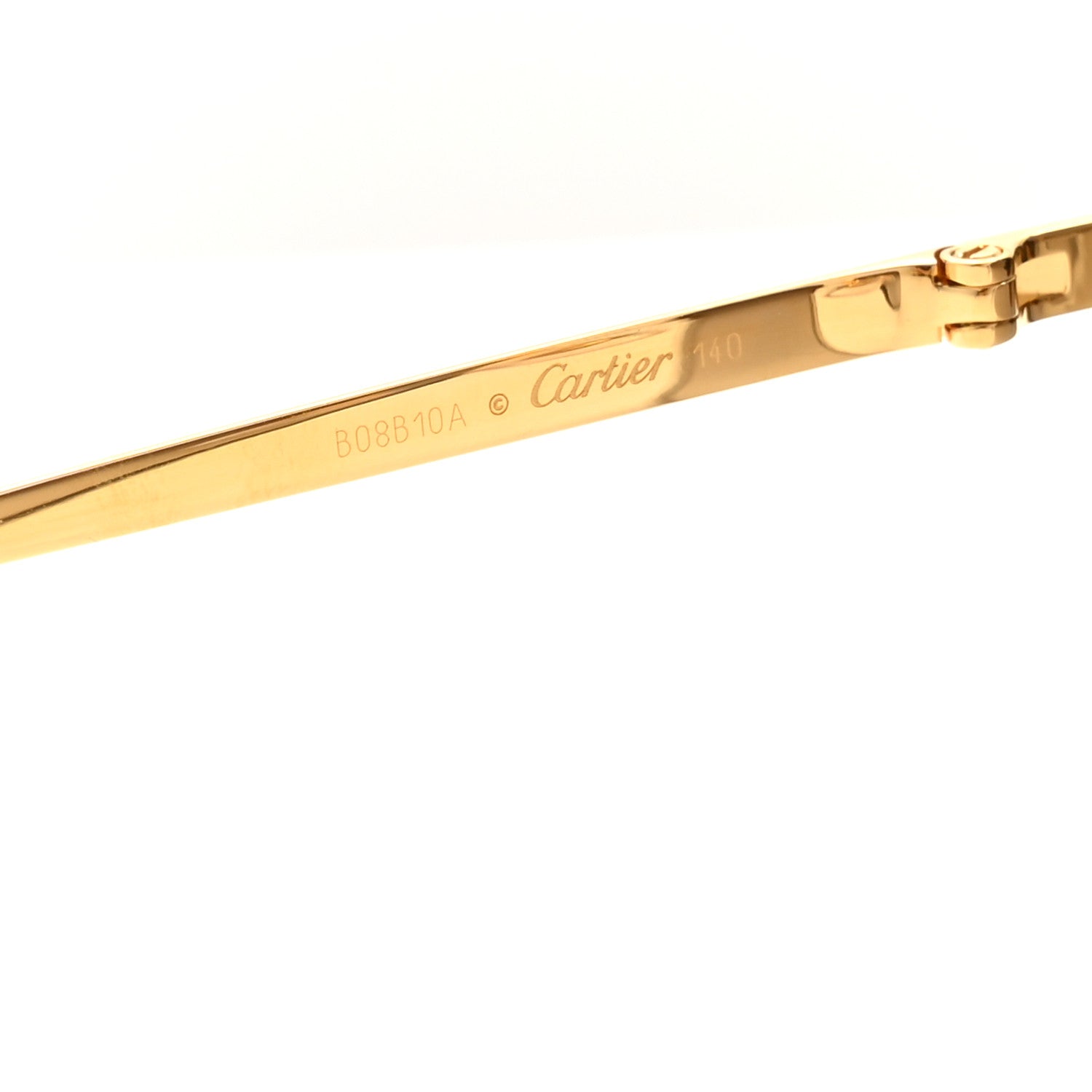 Cartier Panthere De Cartier Aviator Sunglasses Gold 5 of 7