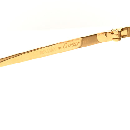 Cartier Panthere De Cartier Aviator Sunglasses Gold 5 of 7