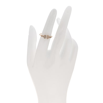 Tiffany 18K Rose Gold Diamond T Wire Ring 52 6 2 of 4
