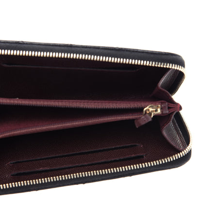 Chanel Caviar Quilted Medium Zip Around Wallet Black 5 of 11