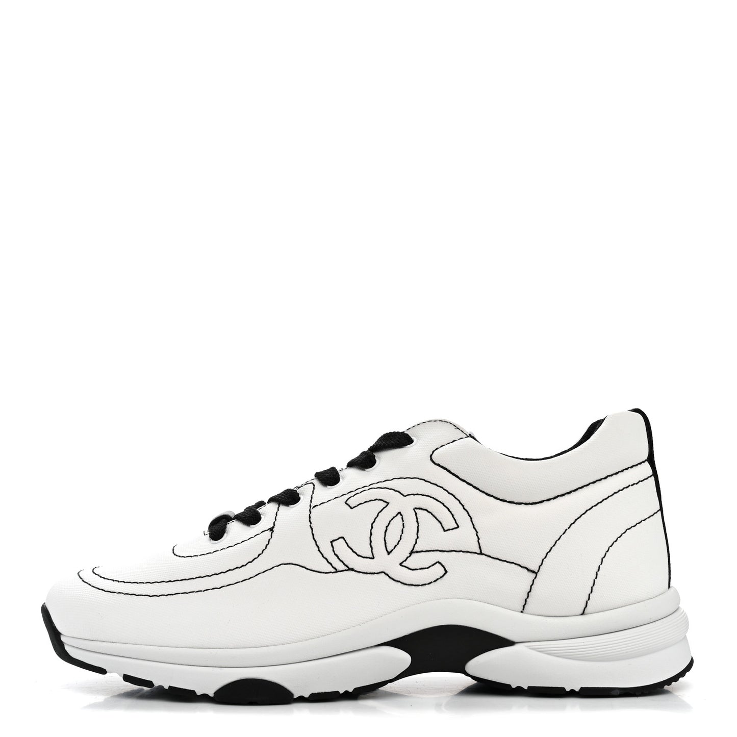 Cotton Womens CC Sneakers 41 White Black