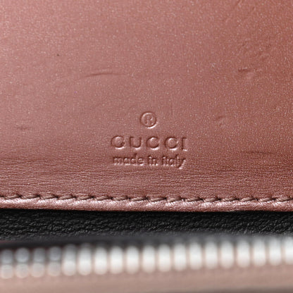 Gucci Patent Microguccissima Zip Around Wallet Pink 6 of 7