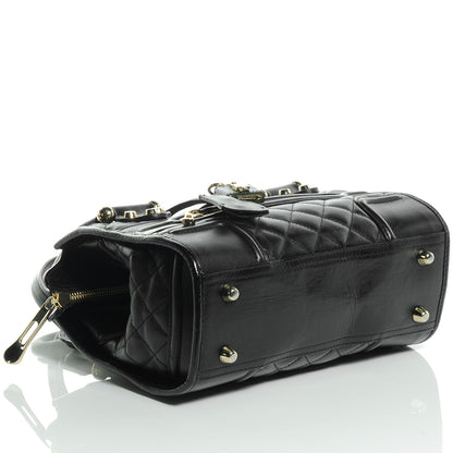 Burberry Leather Quilted Mini Manor Bag Black 4 of 9