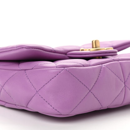 Chanel Lambskin Quilted Mini Funky Town Flap Purple 9 of 11