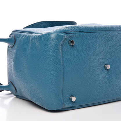 Hermes Taurillon Clemence Lindy 30 Bleu Izmir 12 of 12