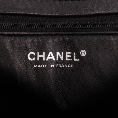 Chanel Metallic Calfskin Quilted XL Accordion Reissue Flap Black 6 of 7