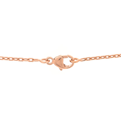 Hermes Gold Plated Lacquered Eileen Pendant Necklace Rose Dragee 5 of 5