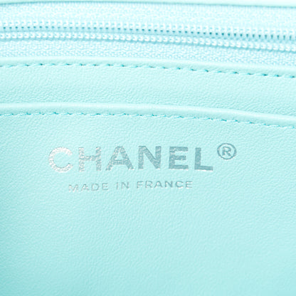 Chanel Lambskin Quilted Mini Rectangular Flap Light Blue 6 of 12