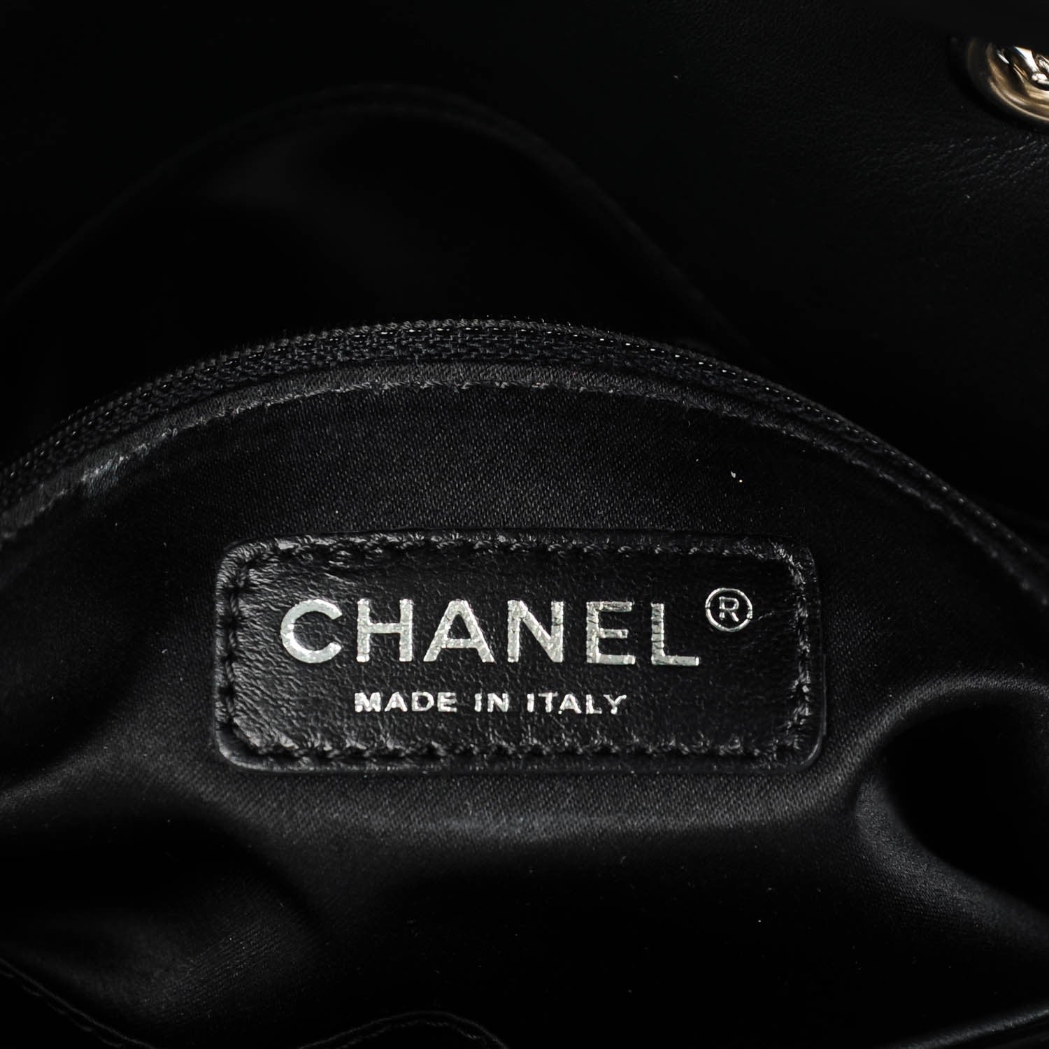 Chanel Sequin Striped Medium Reissue Flap Black Silver 6 of 7