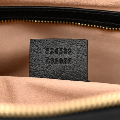Gucci Textured Dollar Calfskin Web Medium Ophidia Boston Black 7 of 11