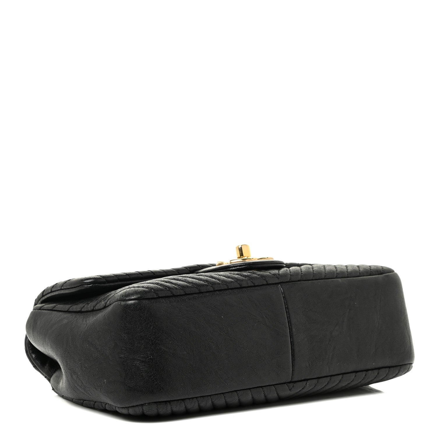 Chanel Calfskin Chevron Quilted Small Surpique Flap Black 4 of 21