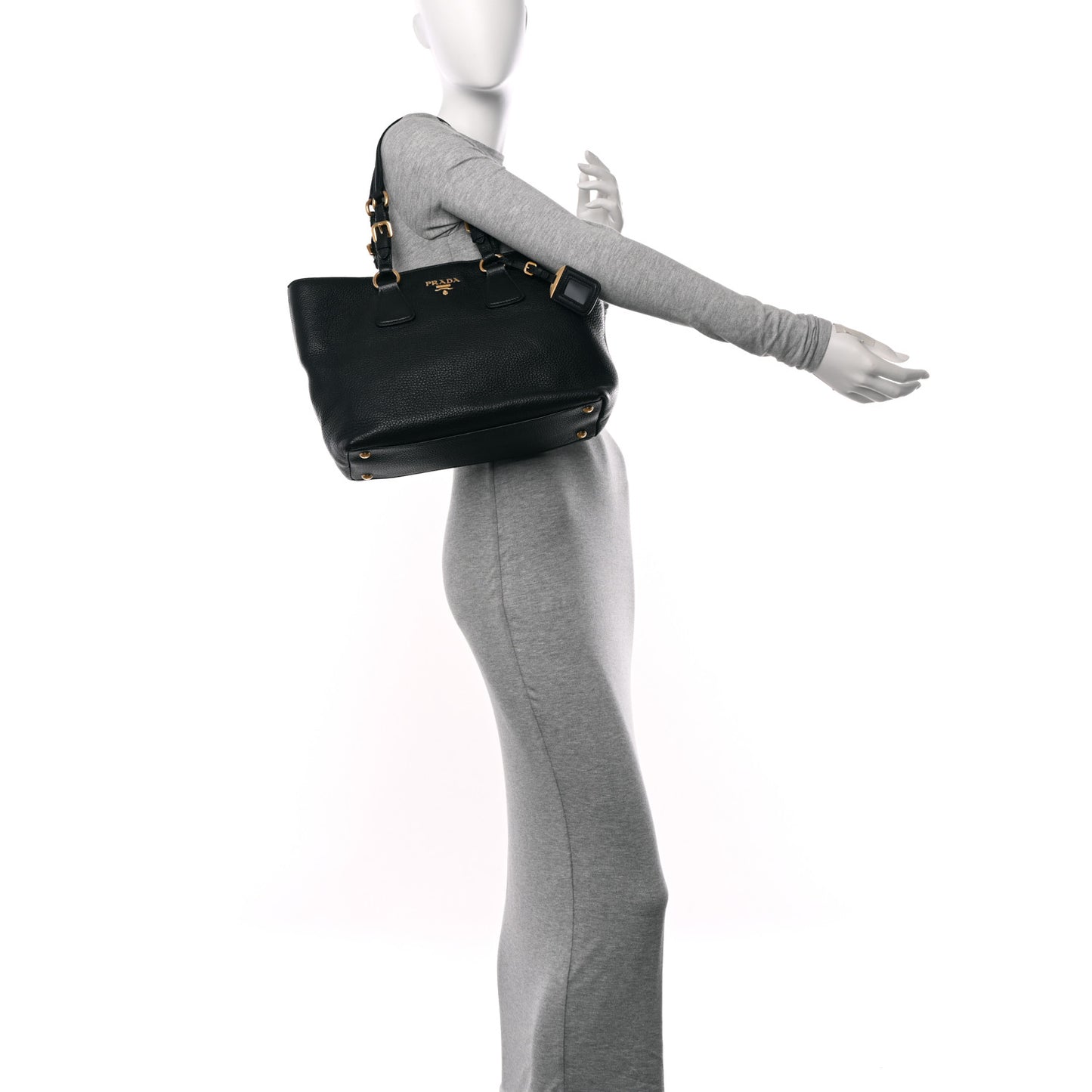 Vitello Phenix Tote Black