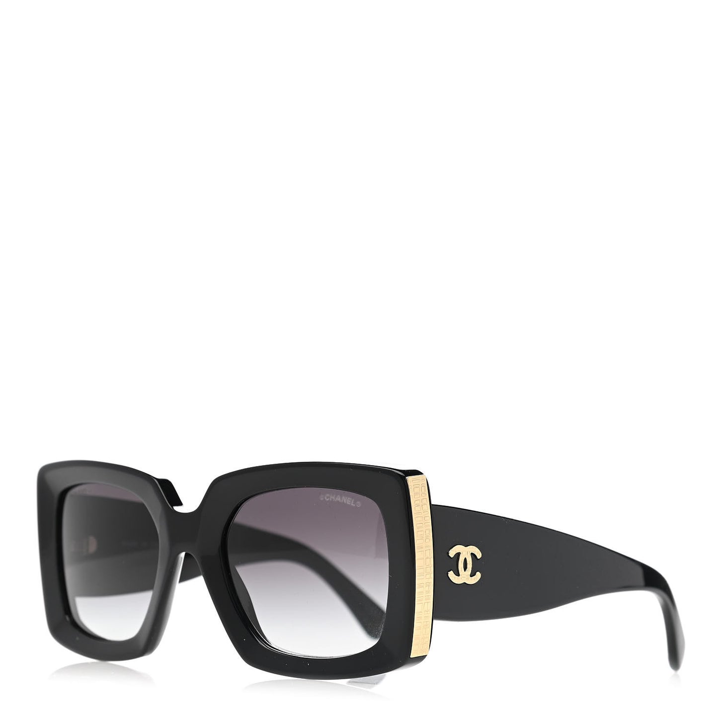 Acetate Rectangle Sunglasses 5435 Black