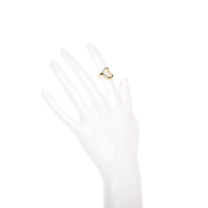 Tiffany 18K Yellow Gold Small Elsa Peretti Open Heart Ring 47 4 2 of 5