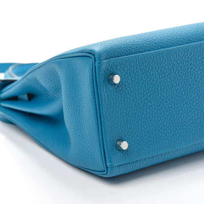 Hermes Togo Kelly Retourne 28 Bleu Zanzibar 8 of 9