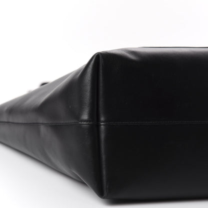 Prada City Calf Front Pocket Large Shopping Tote Black 5 of 9