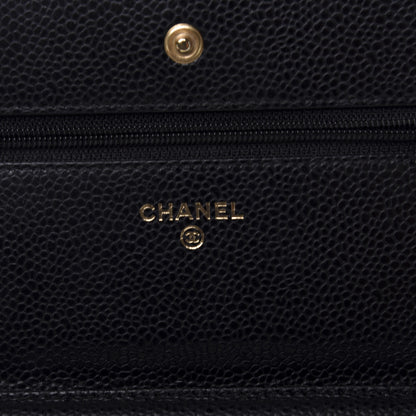Chanel Caviar Quilted Wallet On Chain WOC Black 8 of 11