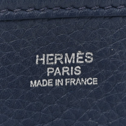Hermes Taurillon Clemence EVELYNE III PM Deep Blue 6 of 11