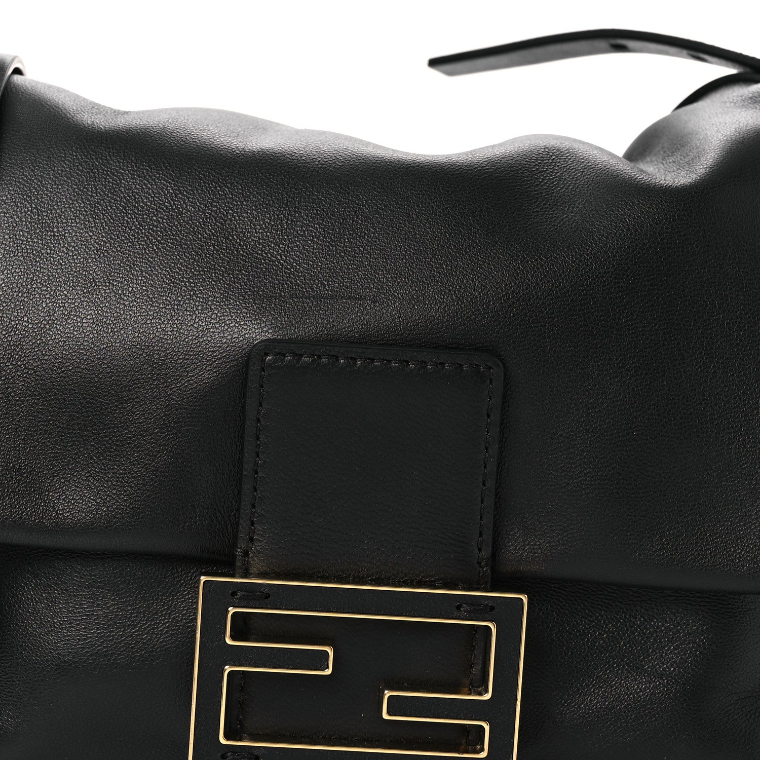 Fendi Shiny Nappa Small Mamma Baguette Black 8 of 11