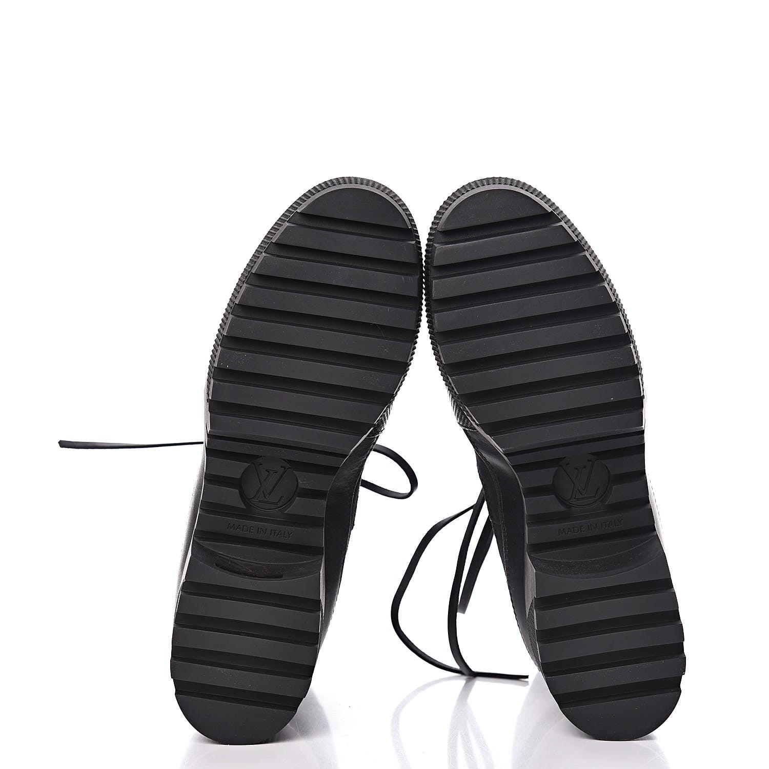Louis Vuitton Suede Calfskin Monogram LV Black Heart Laureate Platform Desert Boots 36.5 Black 5 of 8