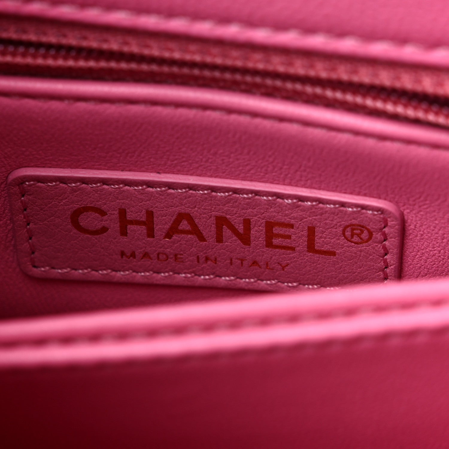 Chanel Caviar Quilted Lizard Embossed Extra Mini Coco Handle Flap Pink 6 of 10