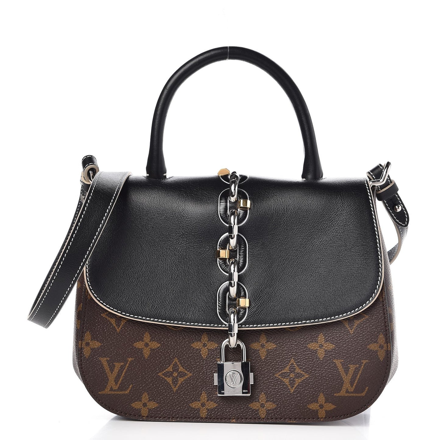 Calfskin Monogram Chain It Bag PM Black