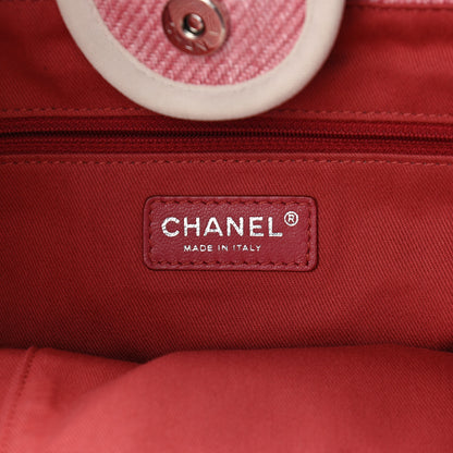 Chanel Canvas Medium Deauville Tote Pink 6 of 9