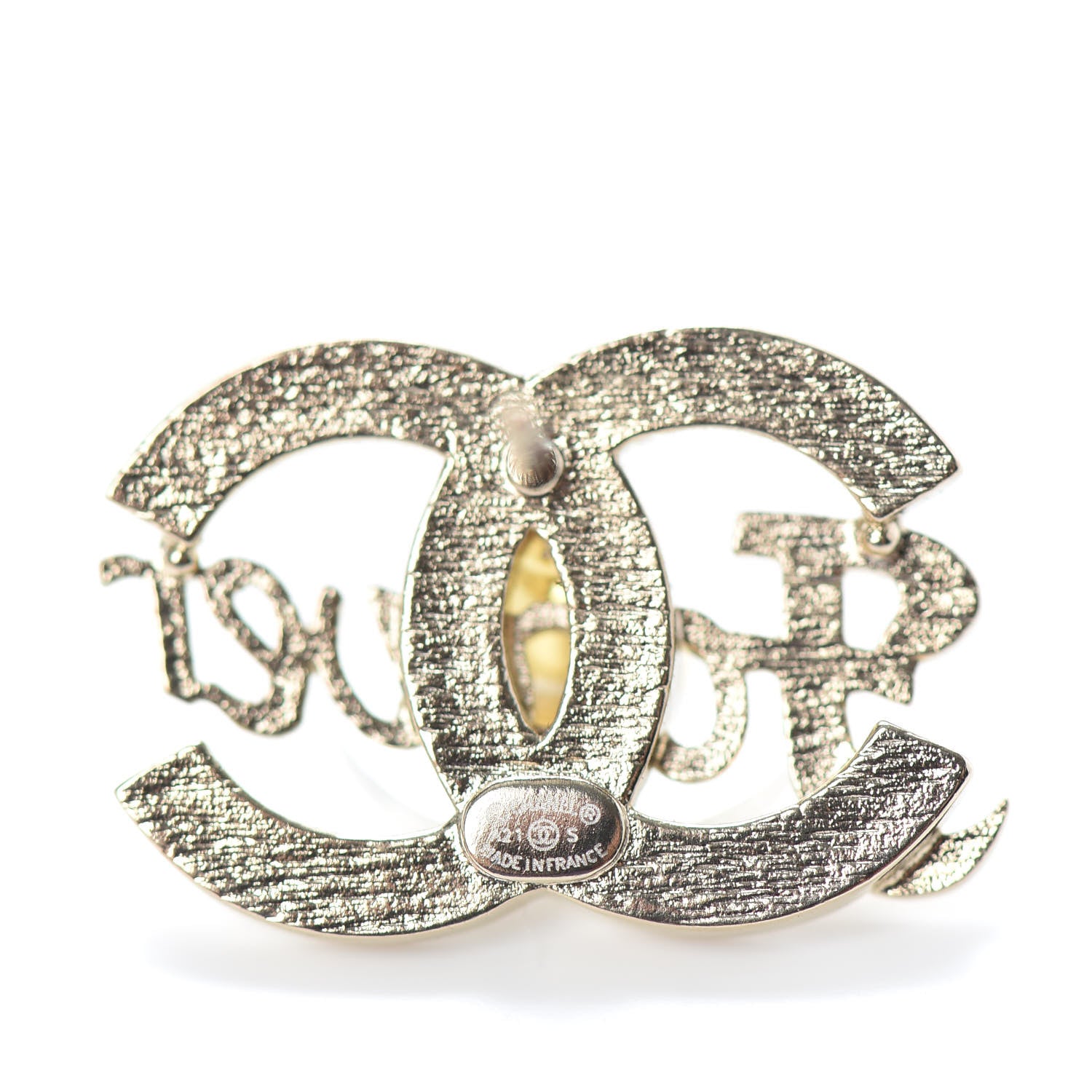 Chanel Crystal CC Forever Earrings Gold 4 of 4