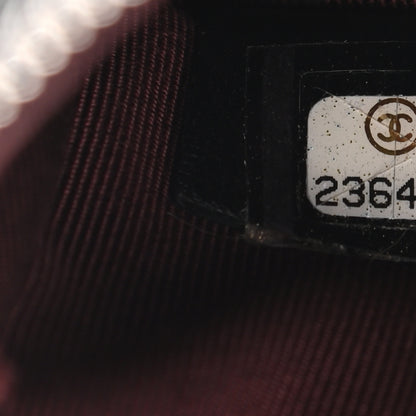 Chanel Lambskin Quilted Small Cosmetic Case Black 9 of 10